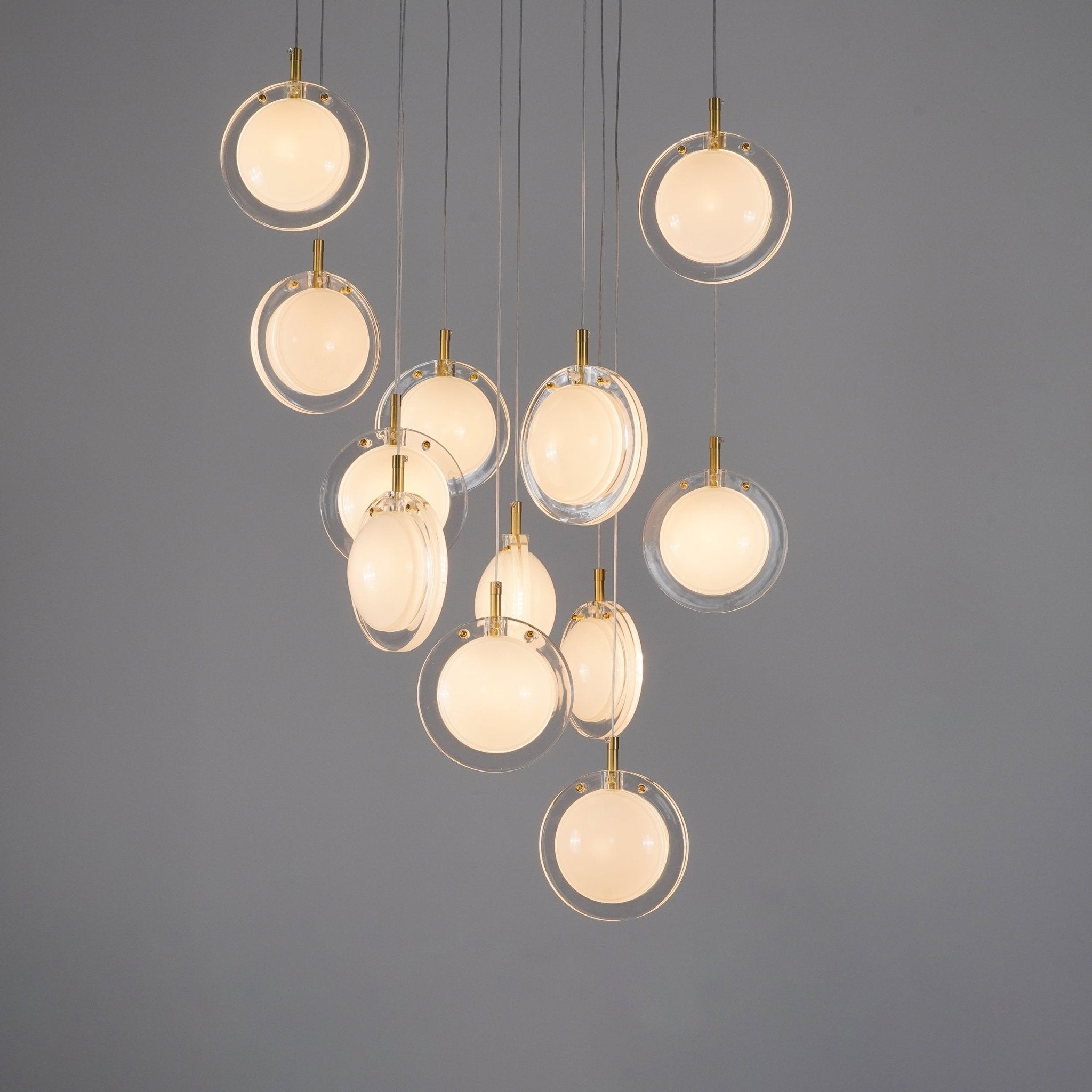 Lens Round Chandelier-Neutral Decor