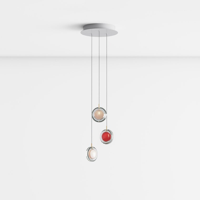 Lens Round Chandelier-Neutral Decor