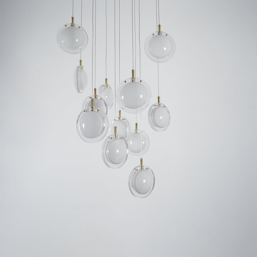 Lens Round Chandelier-Neutral Decor