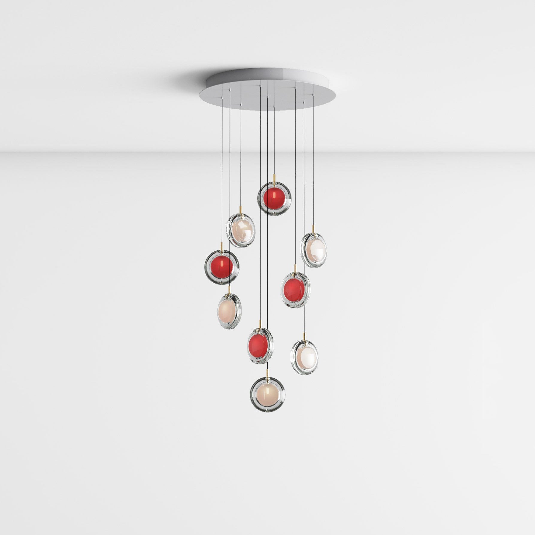 Lens Round Chandelier-Neutral Decor