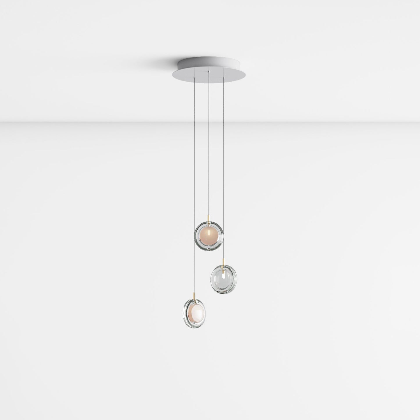 Lens Round Chandelier-Neutral Decor