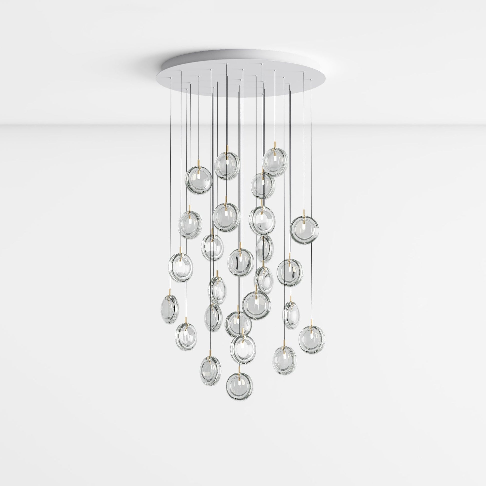 Lens Round Chandelier-Neutral Decor