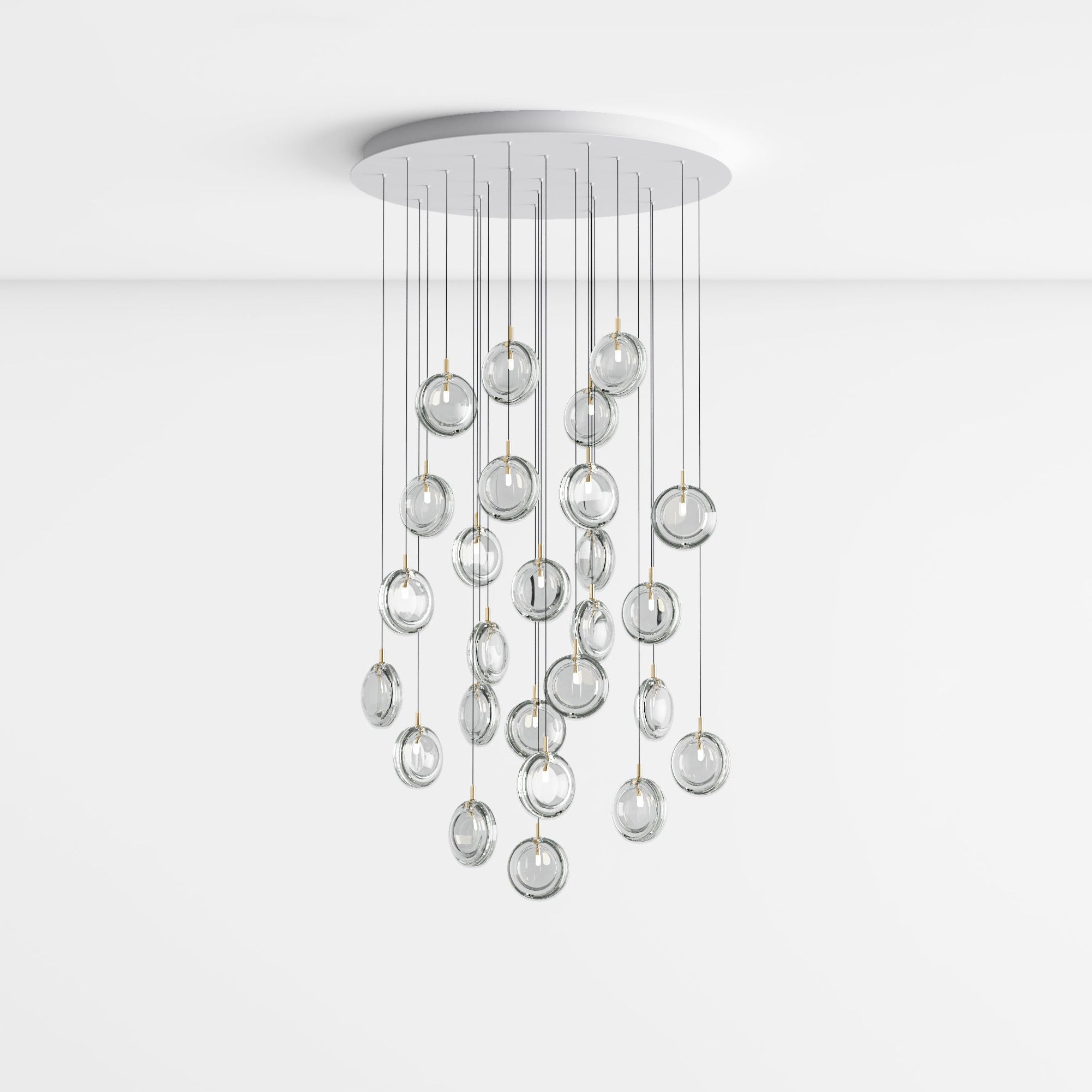 Lens Round Chandelier-Neutral Decor