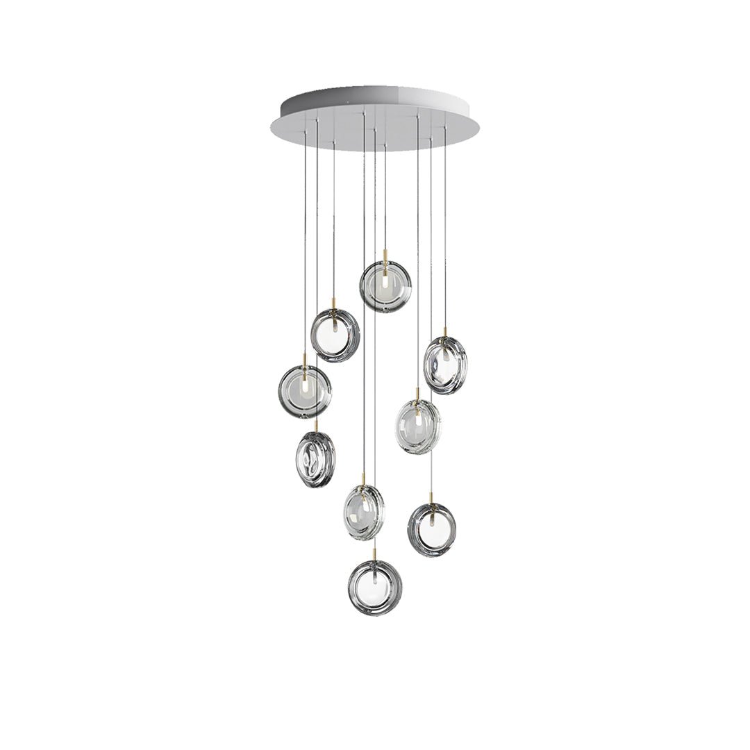 Lens Round Chandelier-Neutral Decor