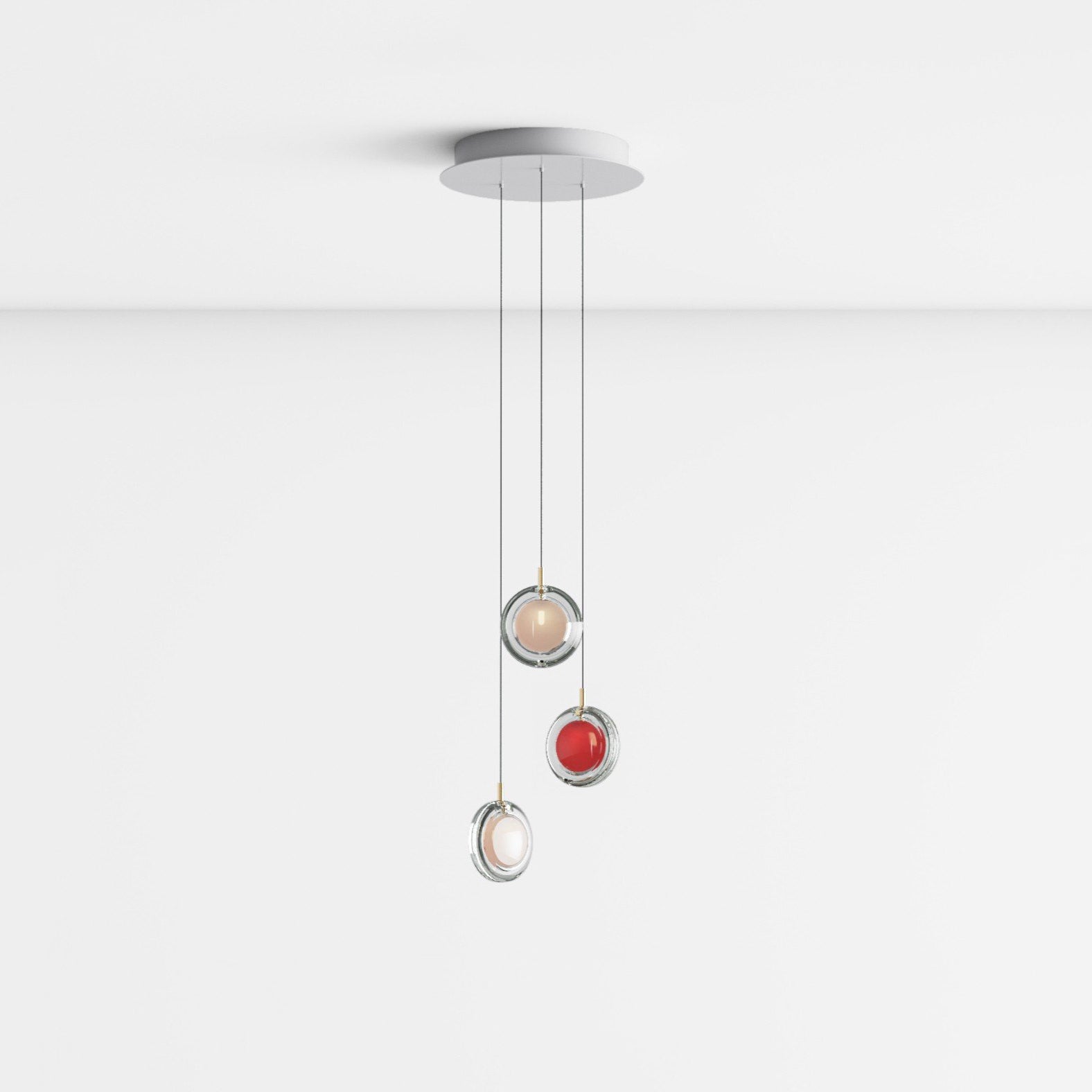 Lens Round Chandelier-Neutral Decor