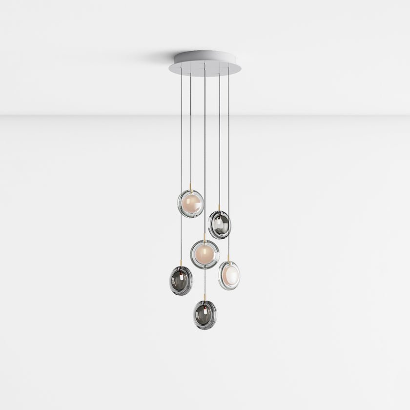 Lens Round Chandelier-Neutral Decor