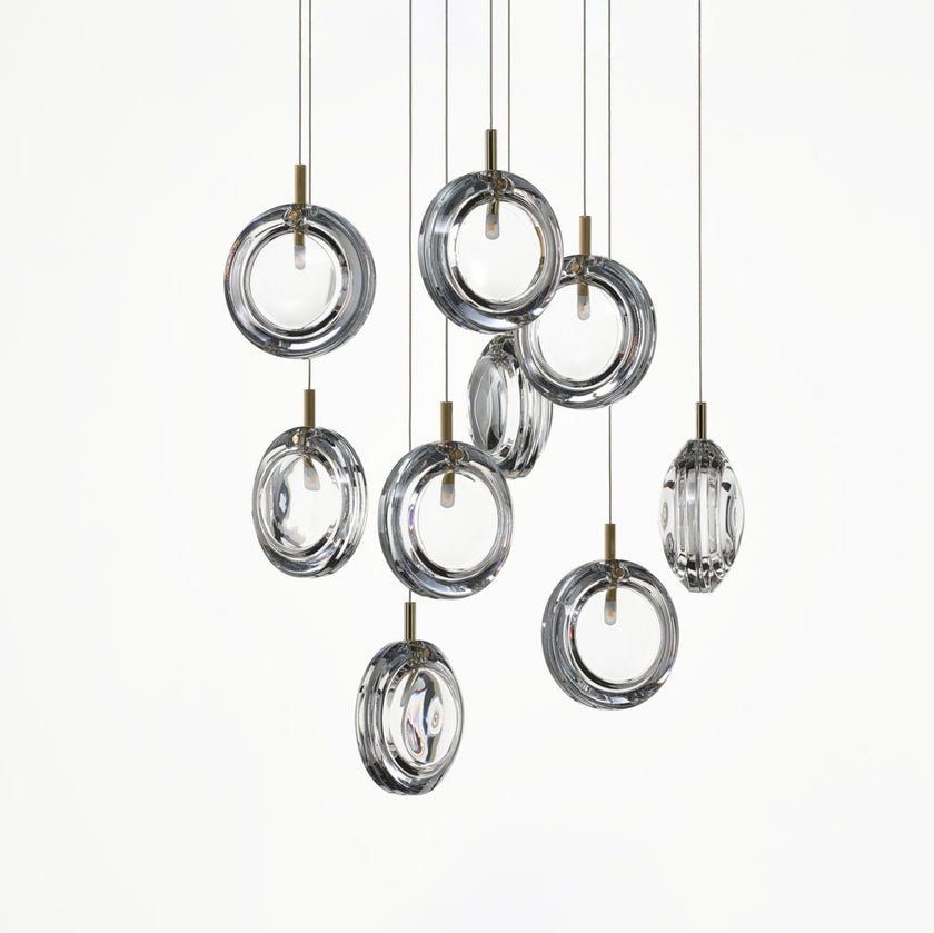 Lens Round Chandelier-Neutral Decor