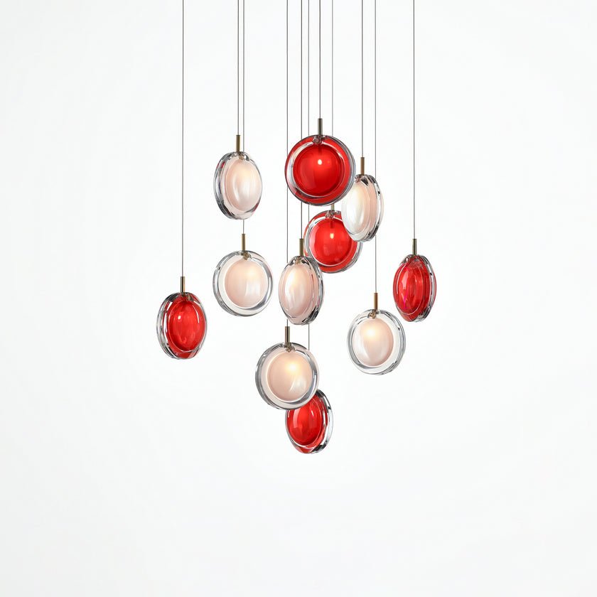 Lens Round Chandelier-Neutral Decor