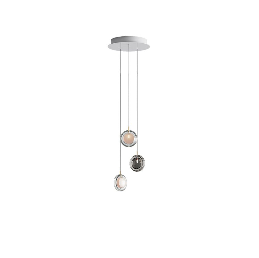 Lens Round Chandelier-Neutral Decor