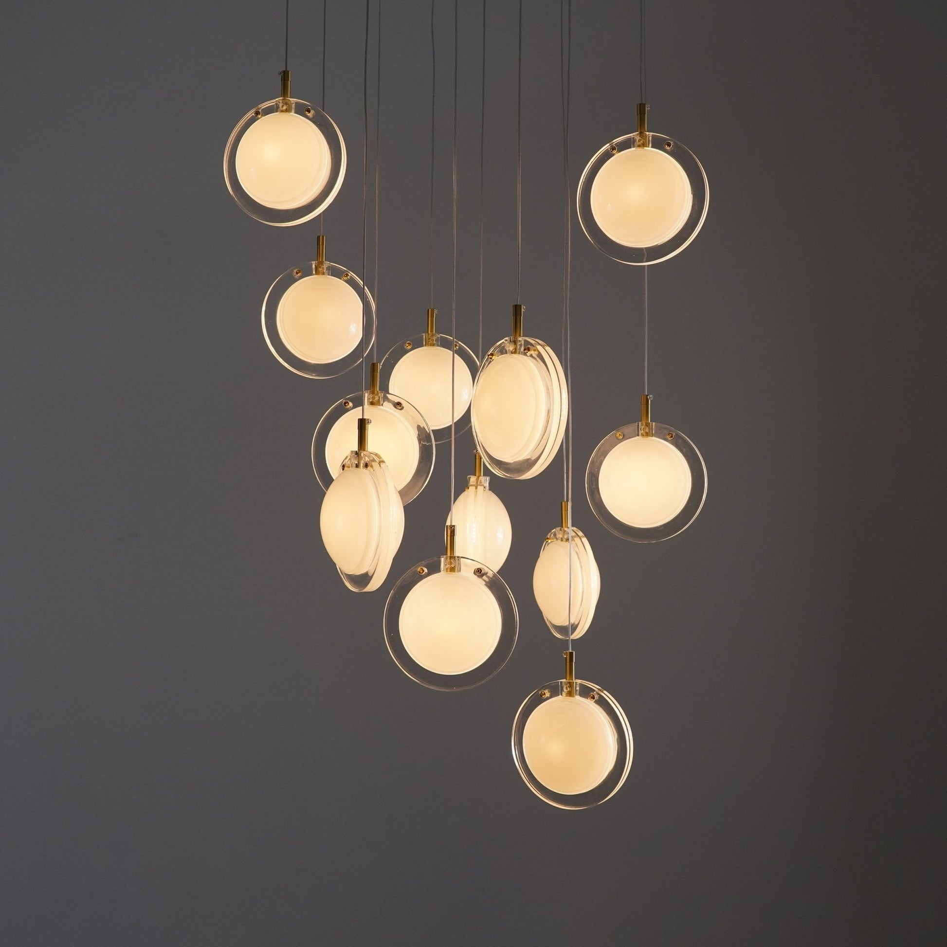 Lens Round Chandelier-Neutral Decor