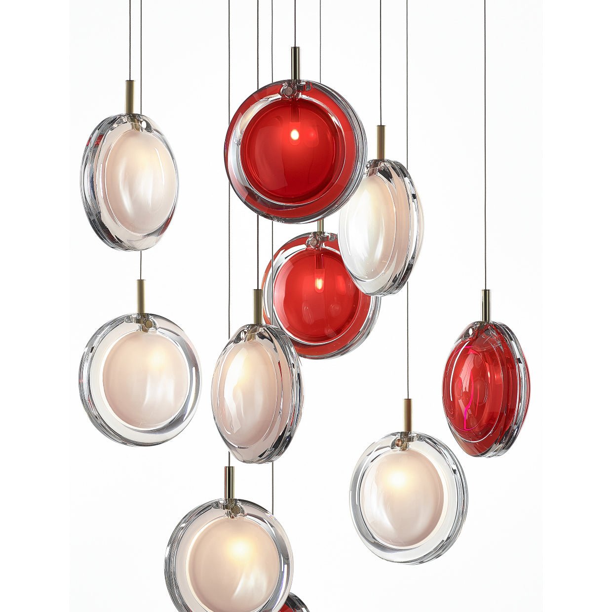 Lens Round Chandelier-Neutral Decor