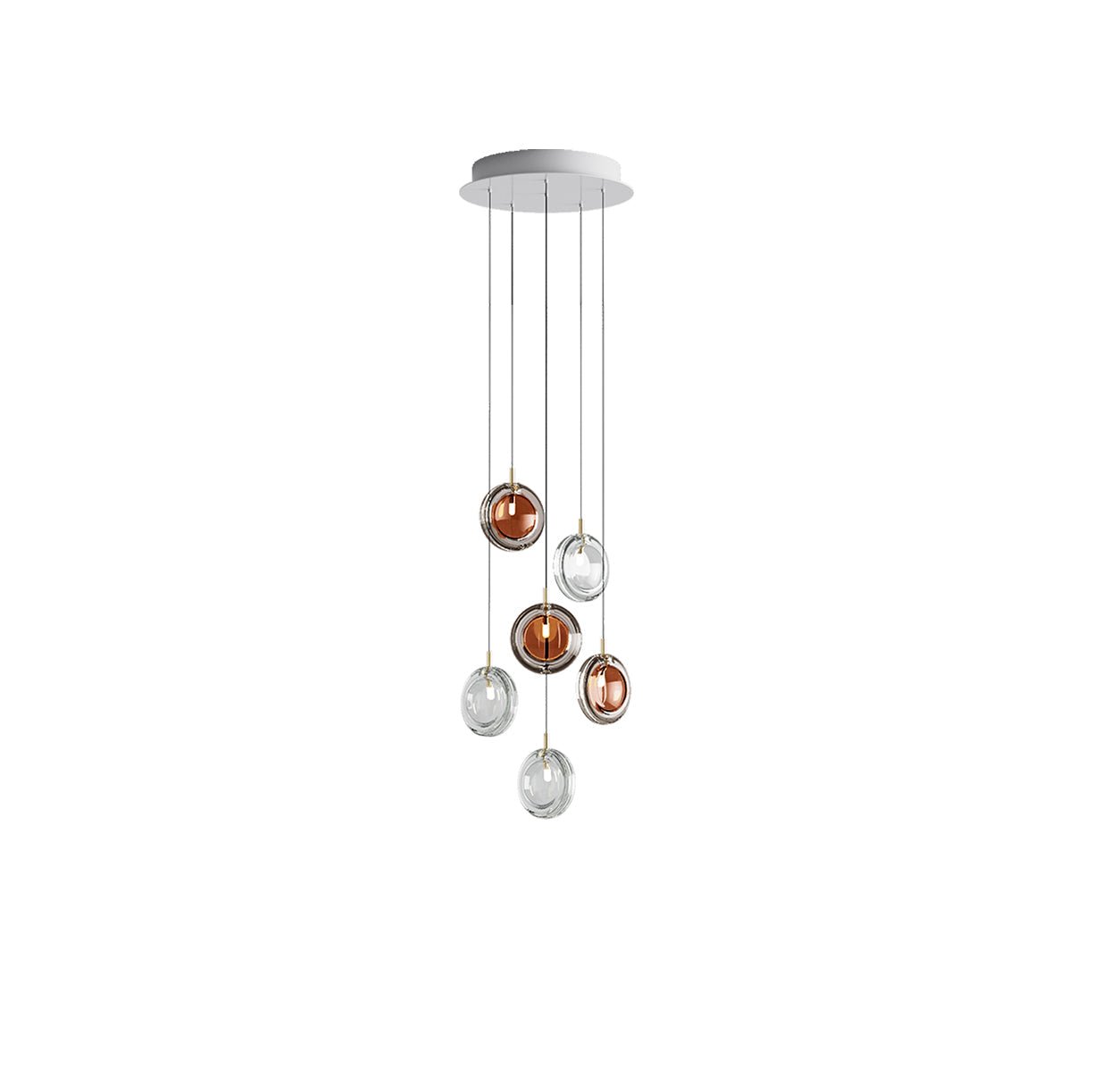 Lens Round Chandelier-Neutral Decor