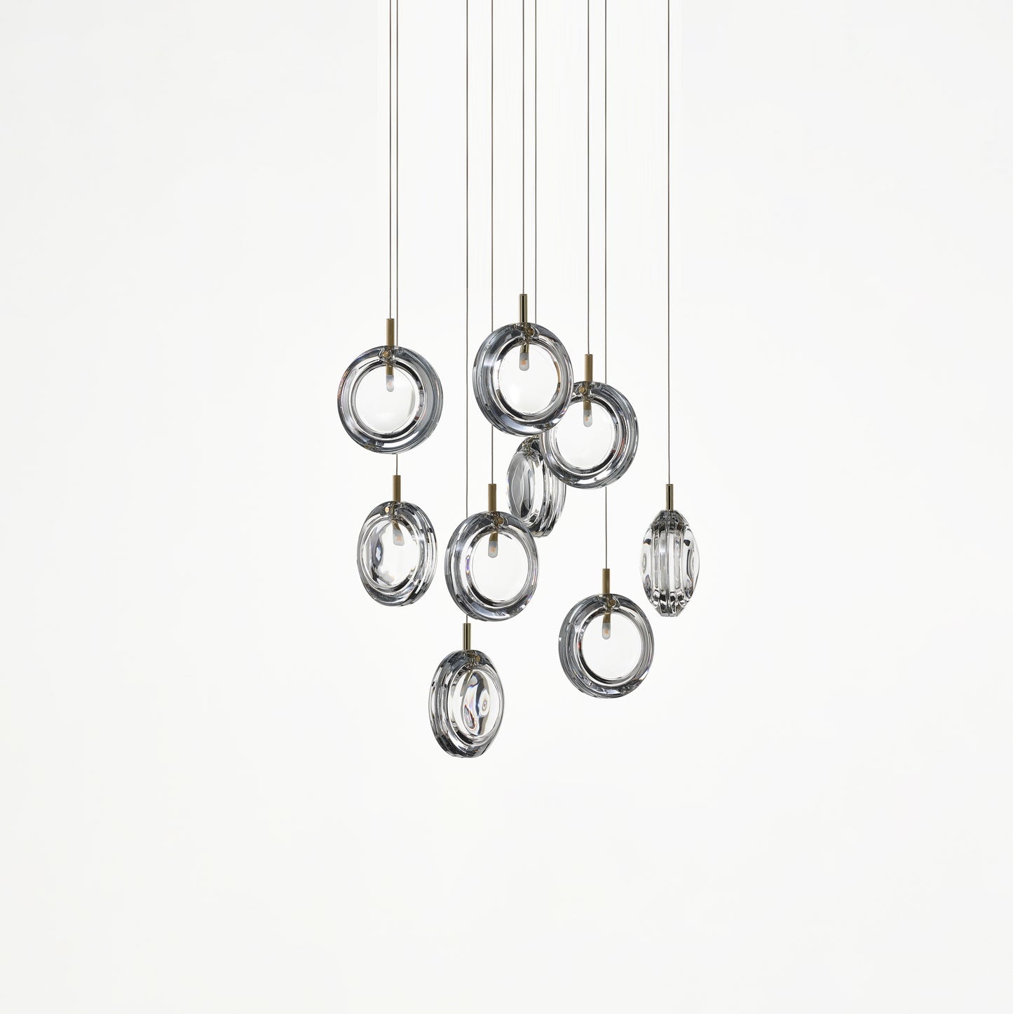 Lens Round Chandelier-Neutral Decor