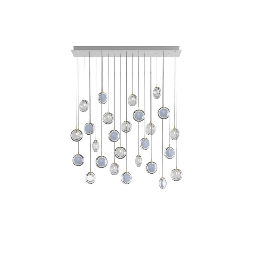 Lens Round Chandelier-Neutral Decor