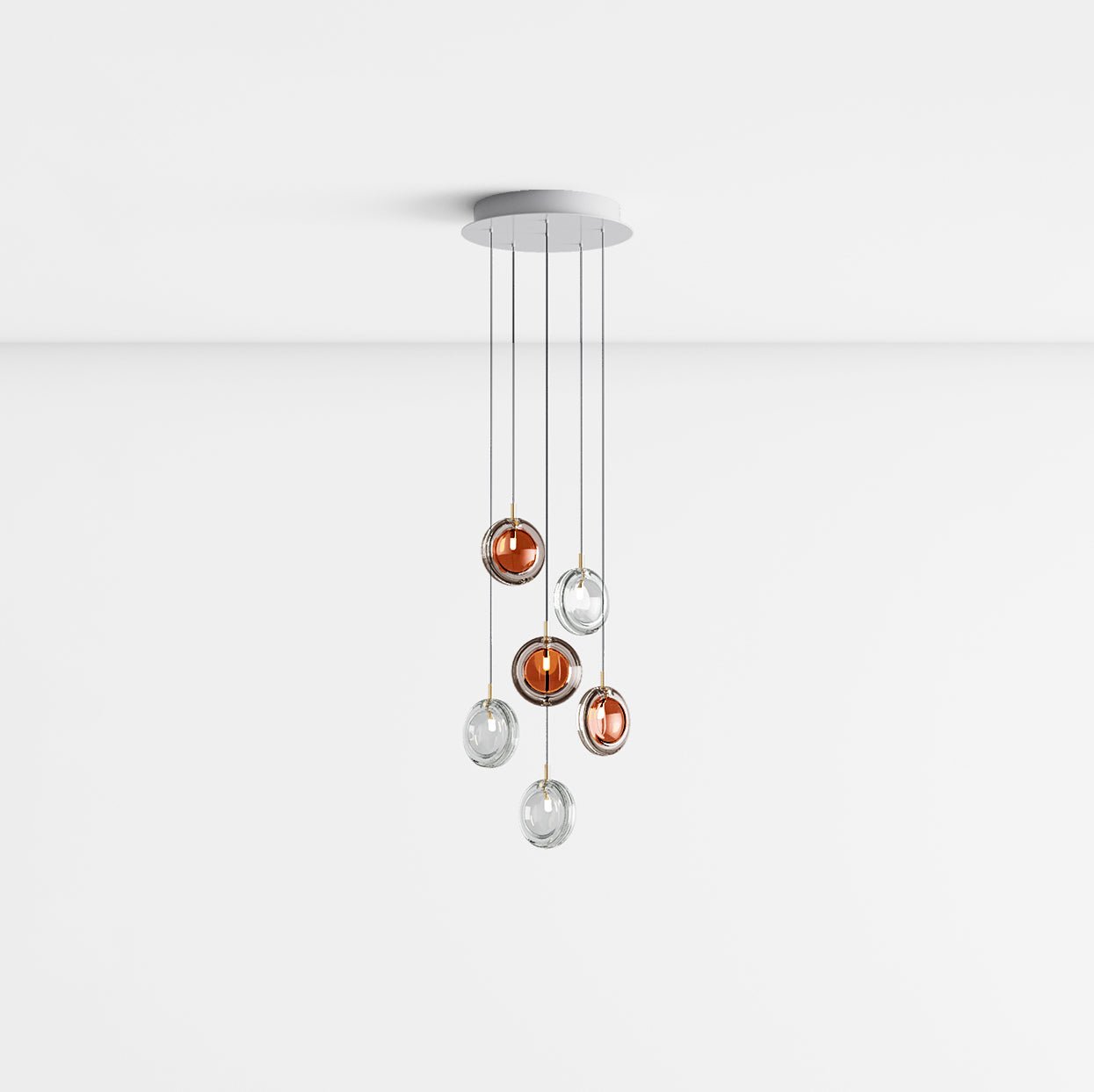 Lens Round Chandelier-Neutral Decor