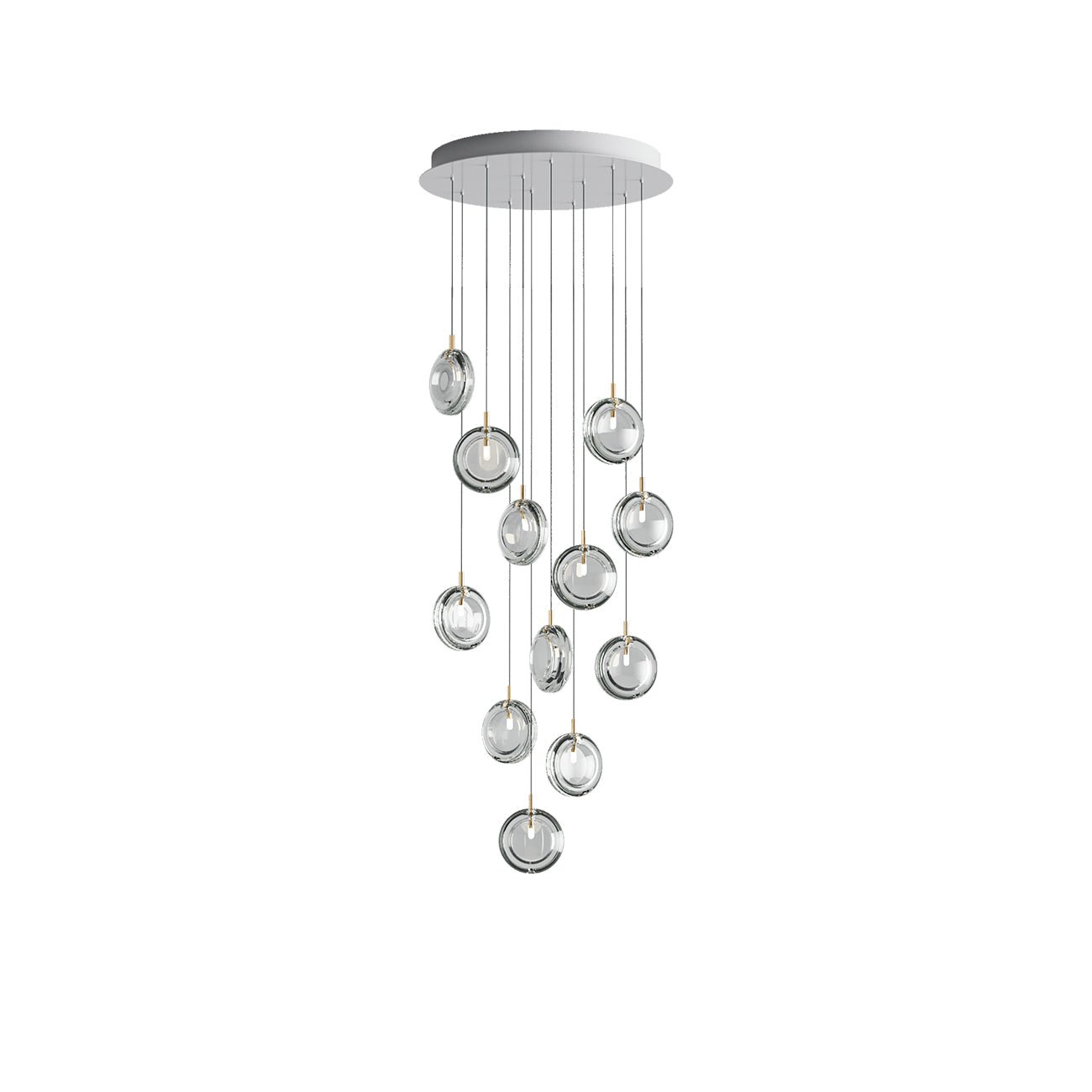 Lens Round Chandelier-Neutral Decor