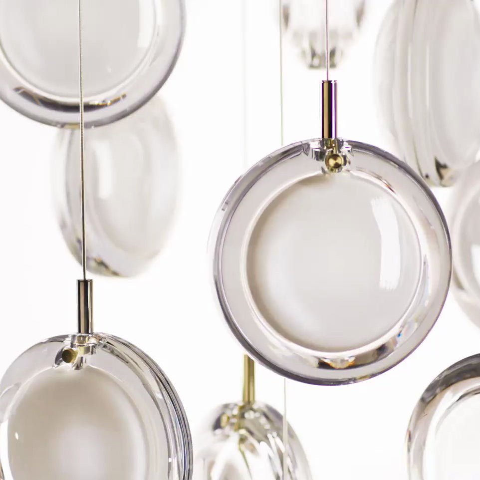 Lens Round Chandelier-Neutral Decor