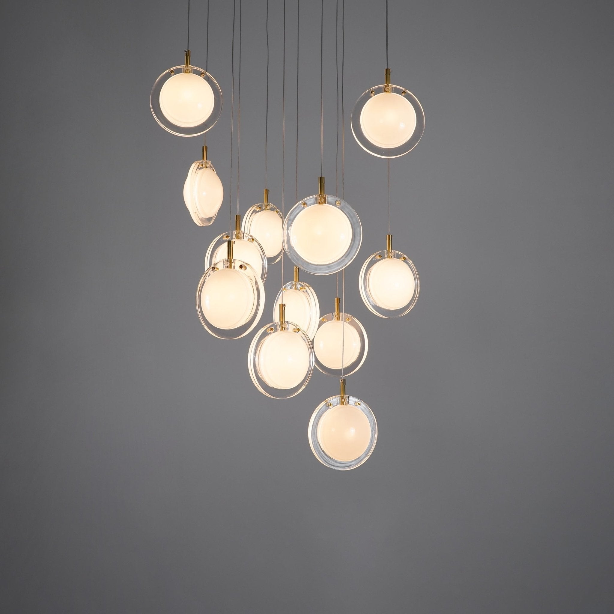 Lens Round Chandelier-Neutral Decor