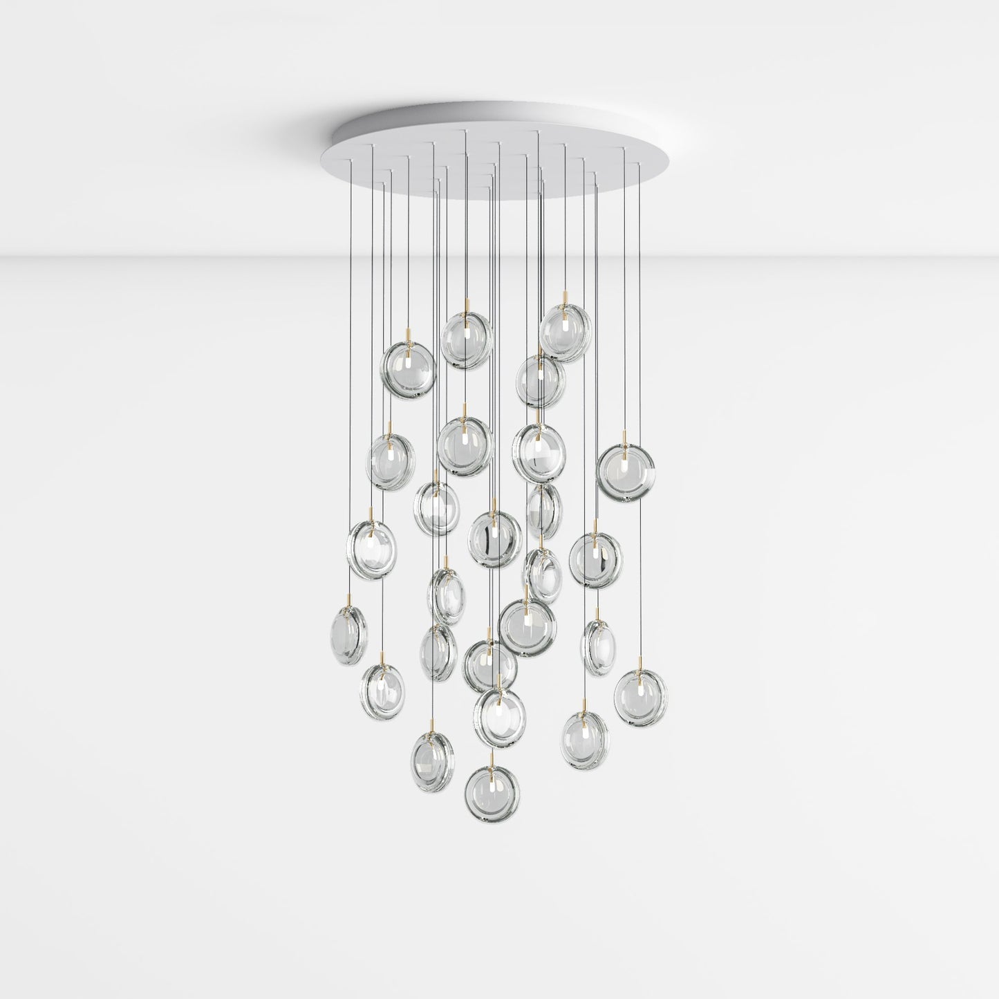 Lens Round Chandelier-Neutral Decor