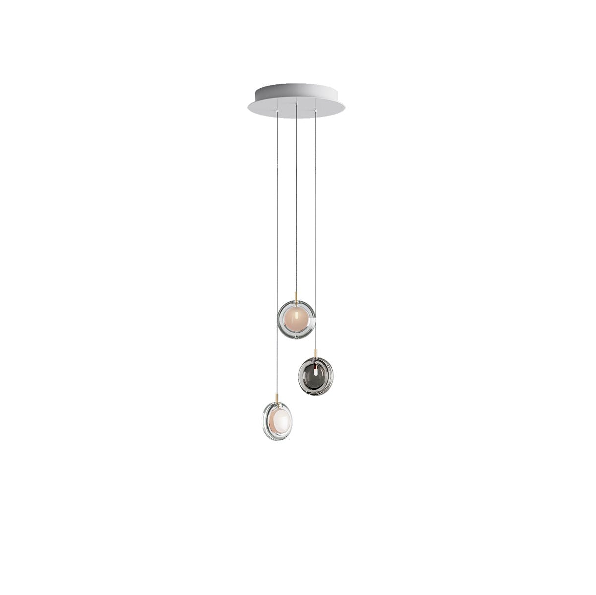 Lens Round Chandelier-Neutral Decor