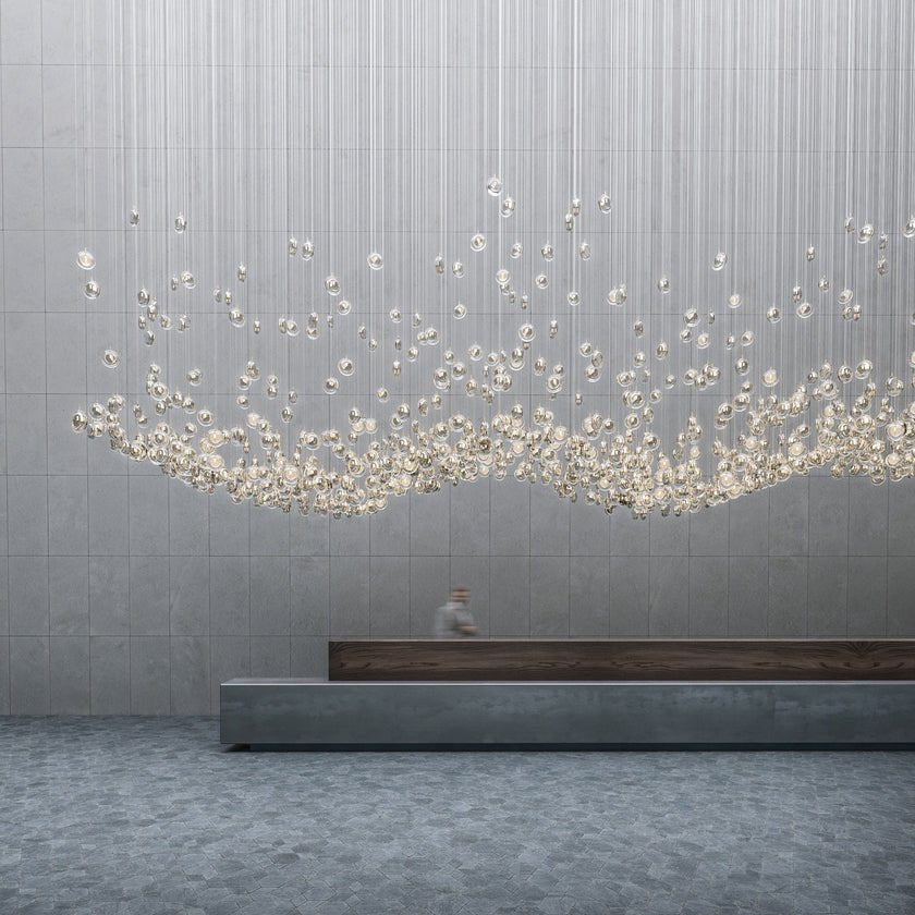 Lens Round Chandelier-Neutral Decor
