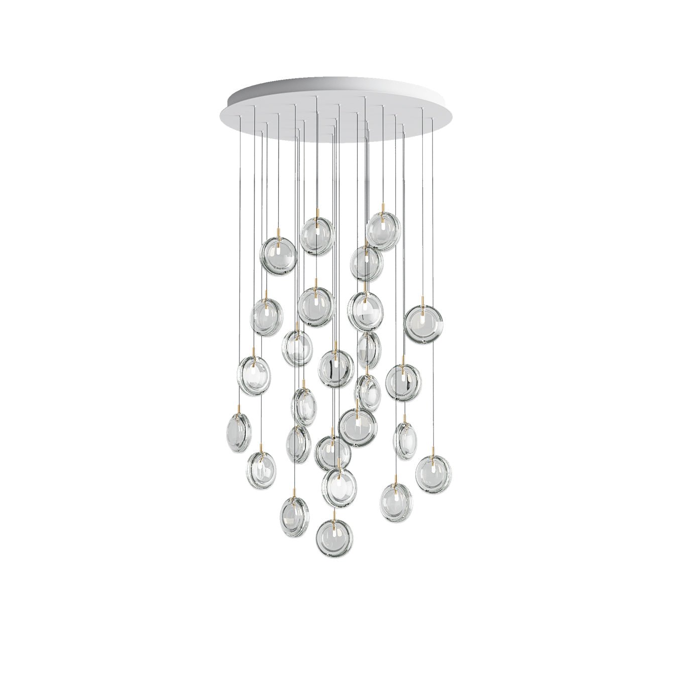 Lens Round Chandelier-Neutral Decor