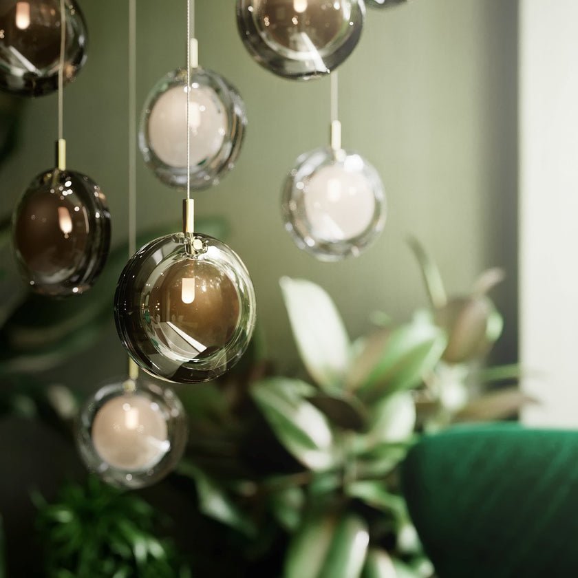Lens Round Chandelier-Neutral Decor
