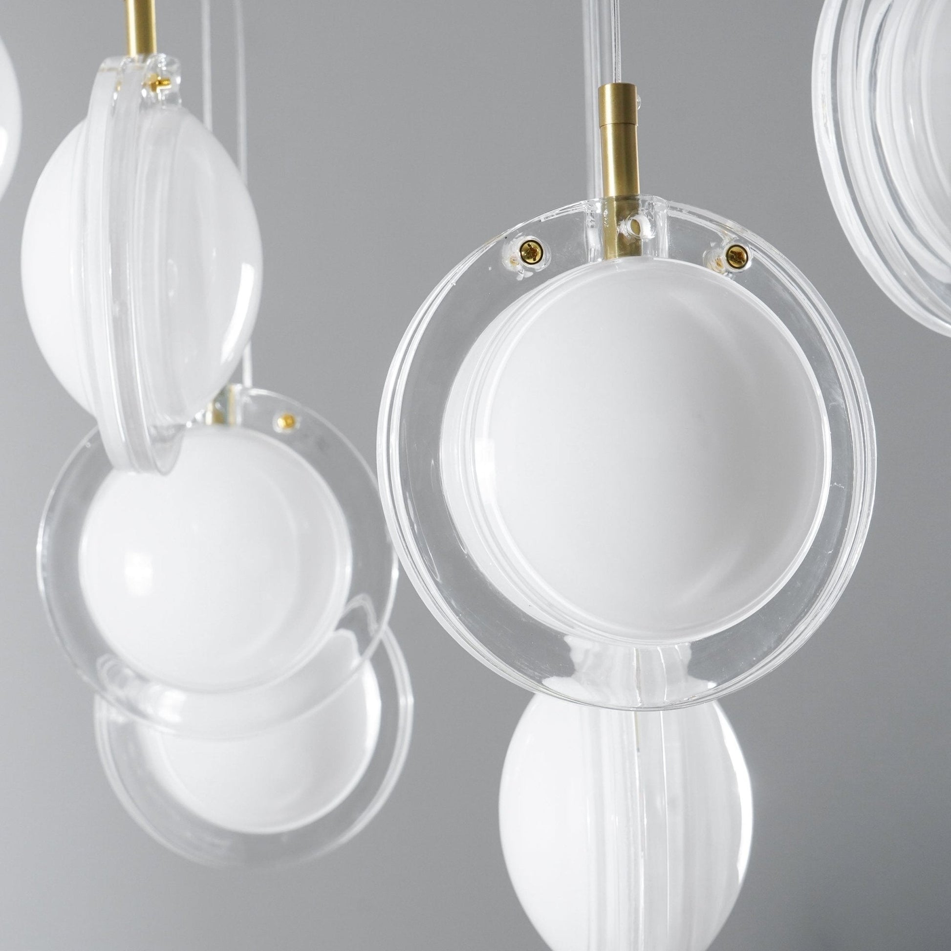 Lens Round Chandelier-Neutral Decor