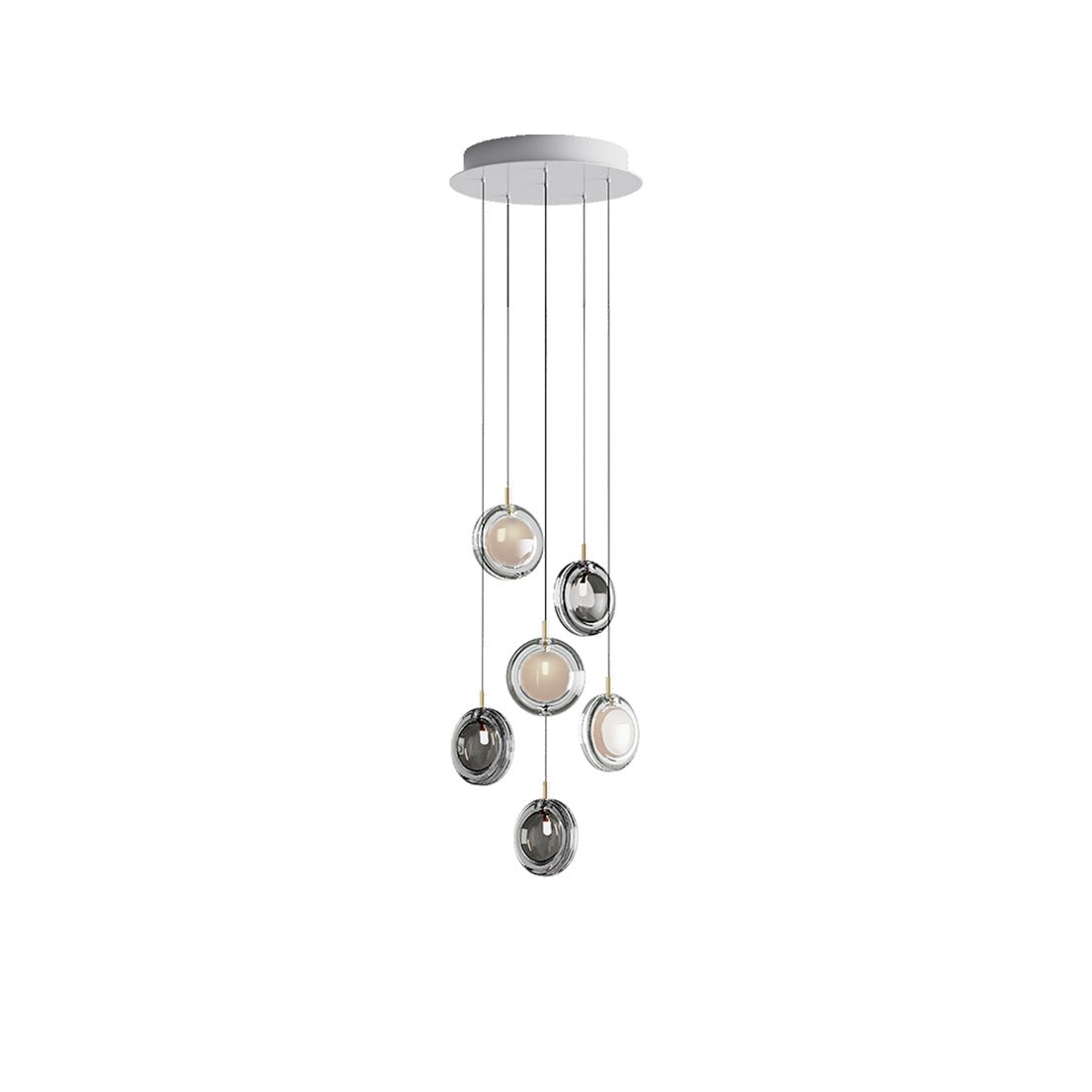 Lens Round Chandelier-Neutral Decor