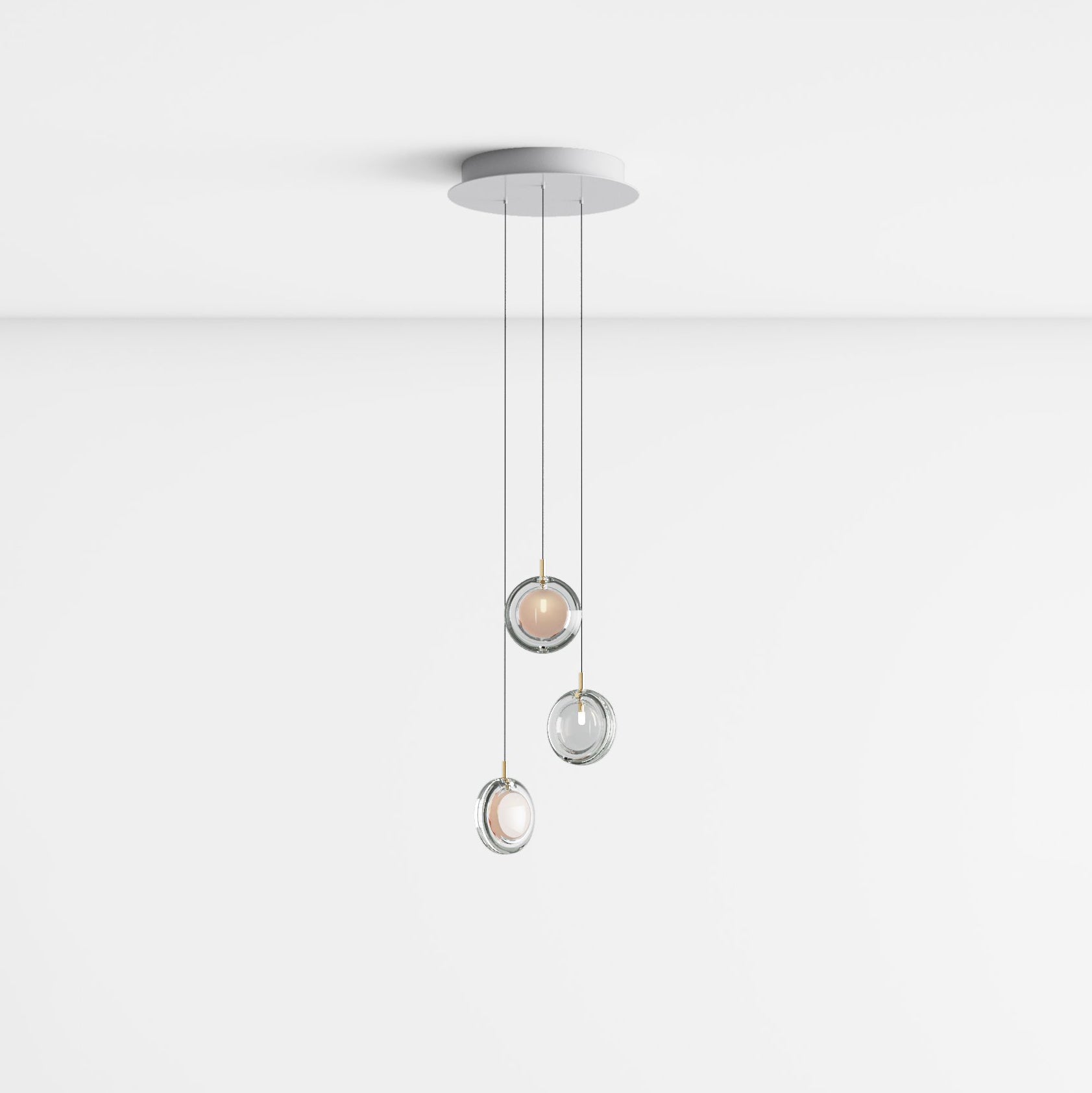 Lens Round Chandelier-Neutral Decor