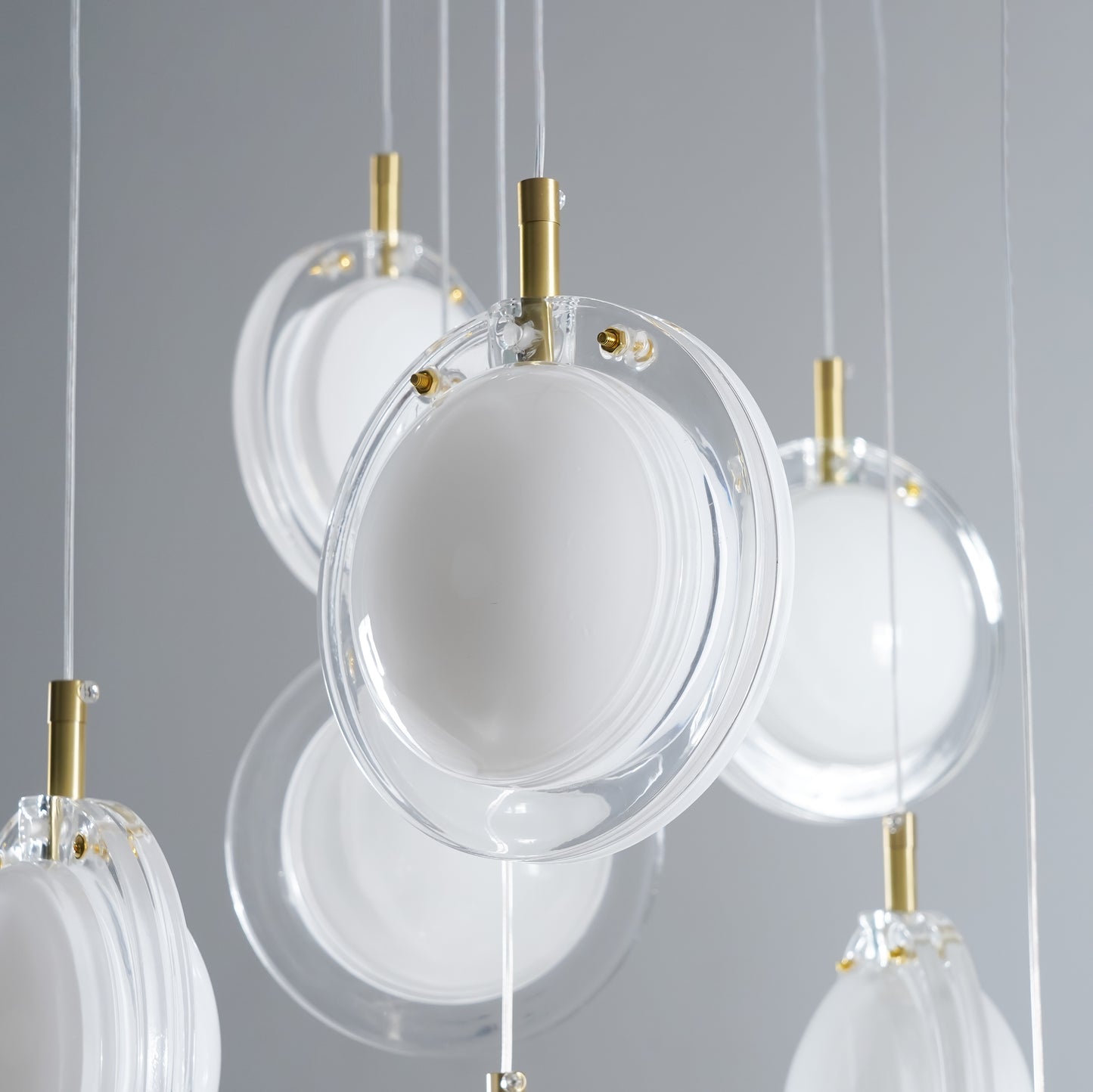 Lens Round Chandelier-Neutral Decor