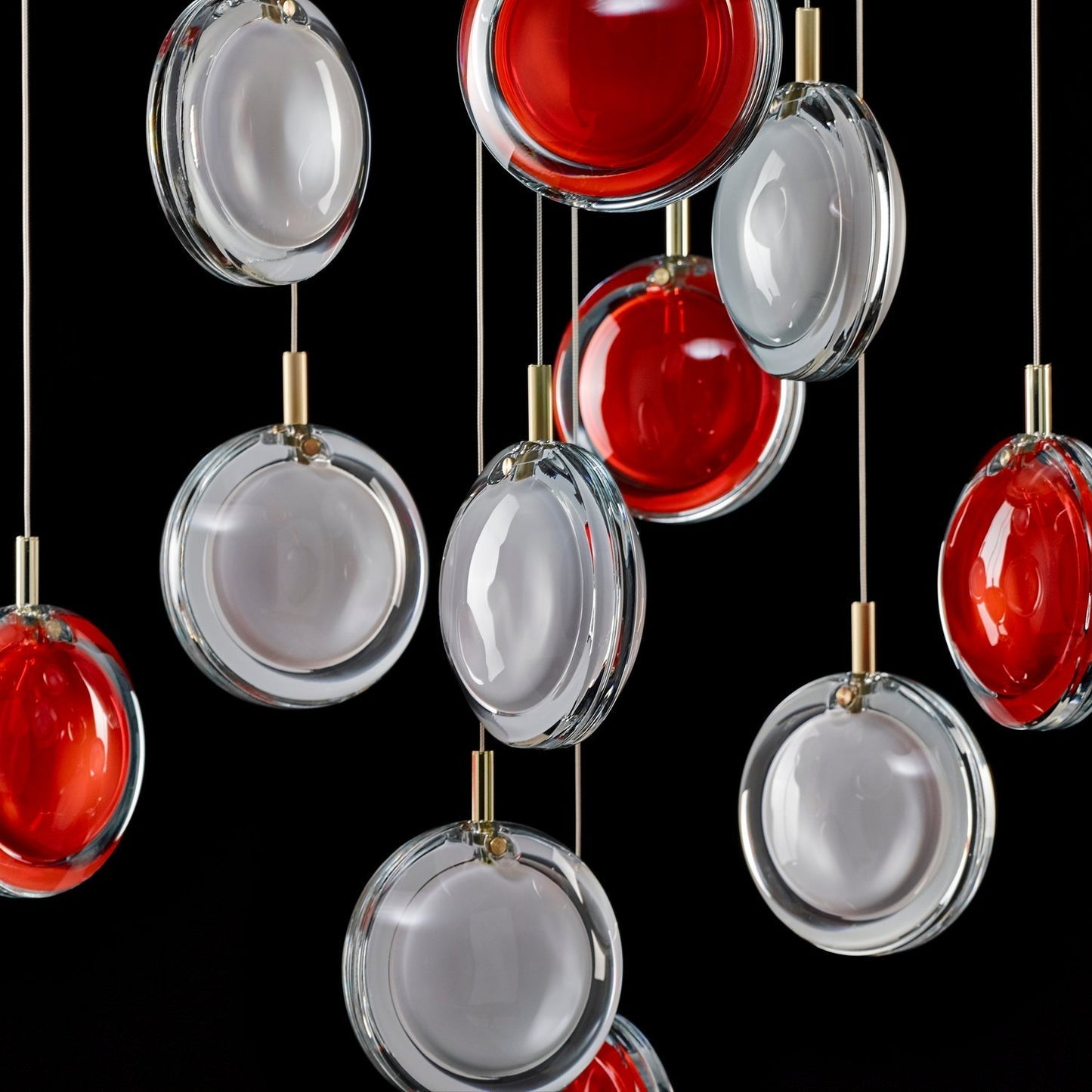 Lens Round Chandelier-Neutral Decor