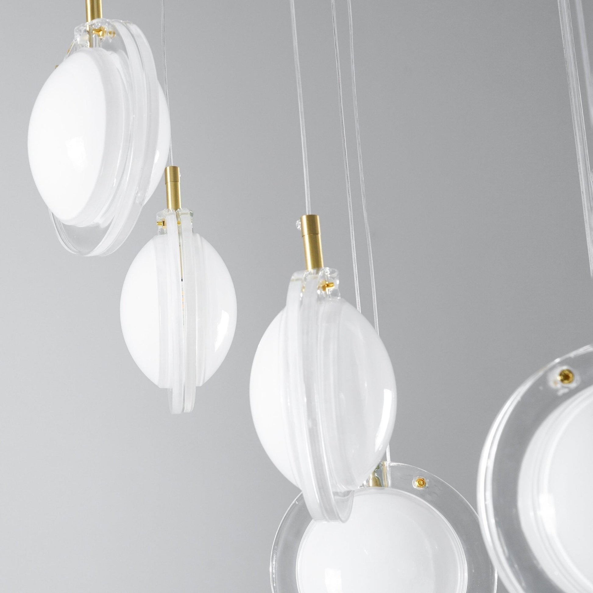 Lens Round Chandelier-Neutral Decor