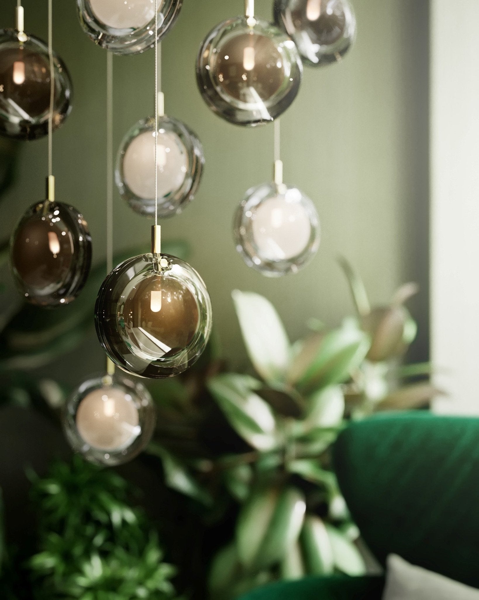 Lens Round Chandelier-Neutral Decor