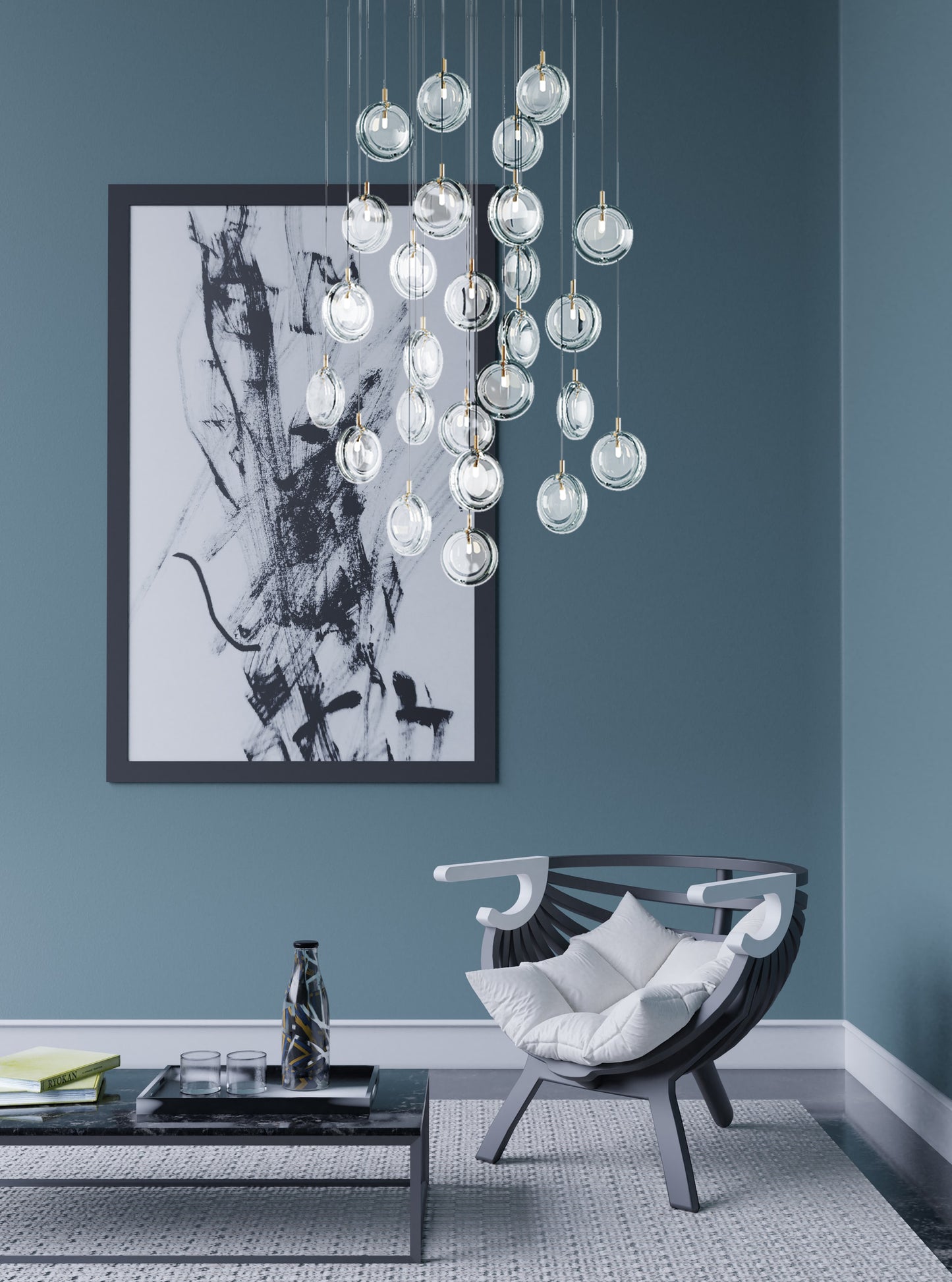 Lens Round Chandelier-Neutral Decor