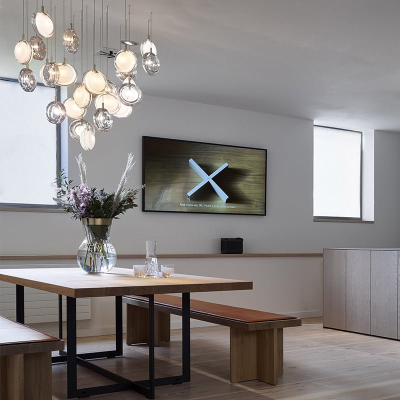 Lens Round Chandelier-Neutral Decor