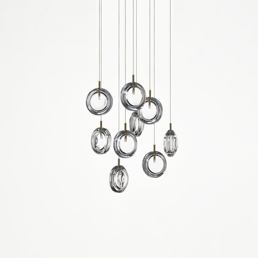 Lens Round Chandelier-Neutral Decor