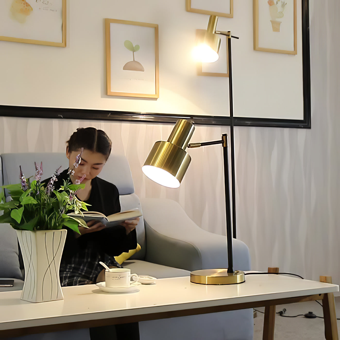 David Modern Table Lamp-Neutral Decor
