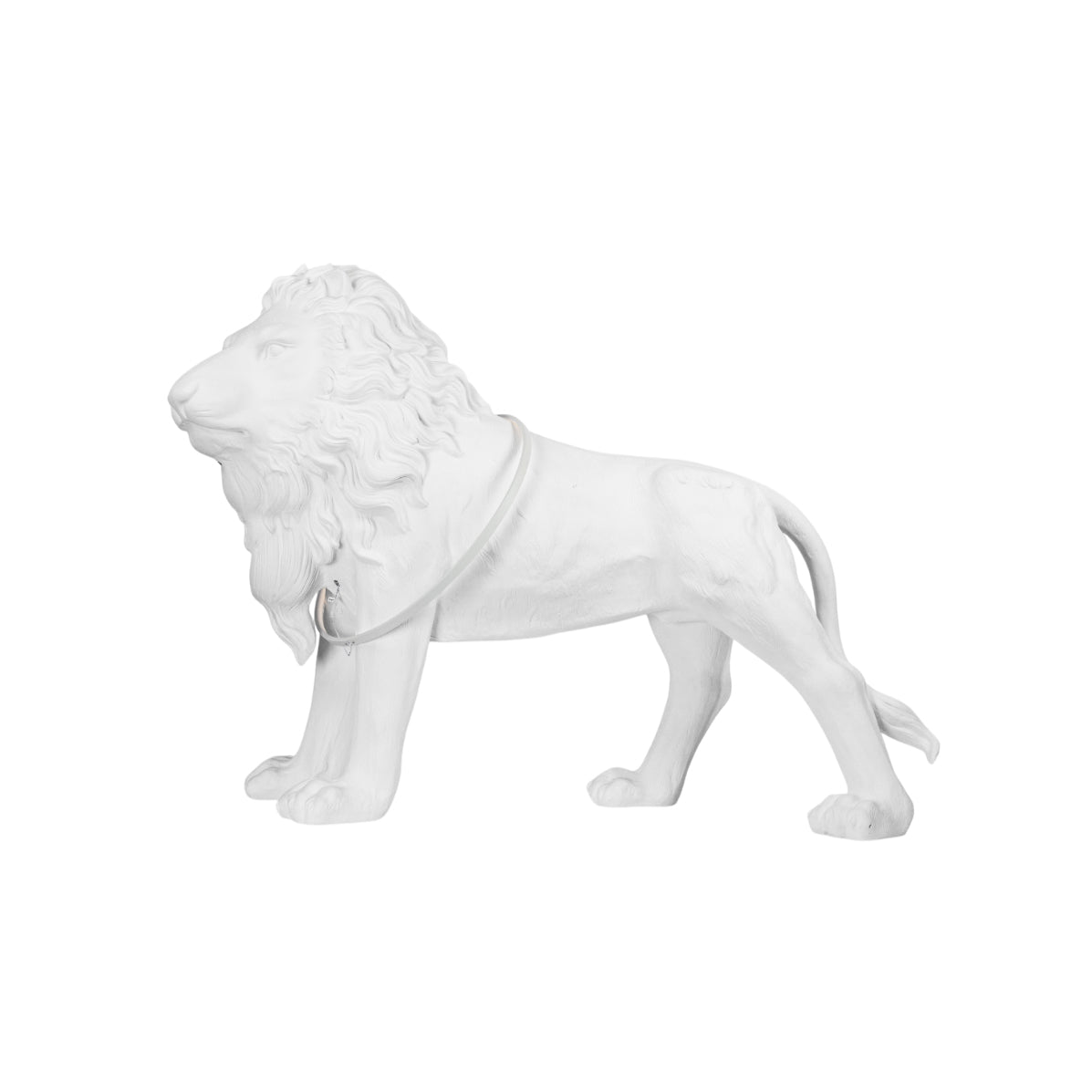 Brynis Lion Sculpture Floor Lamp-Neutral Decor