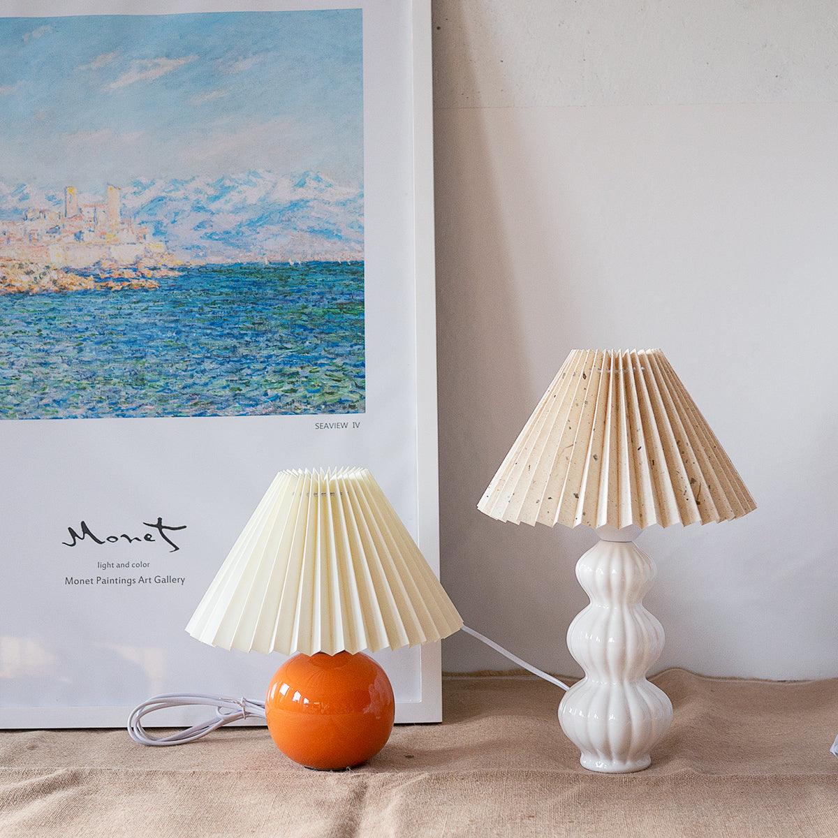 Hart Vintage Fabric Table lamp-Neutral Decor