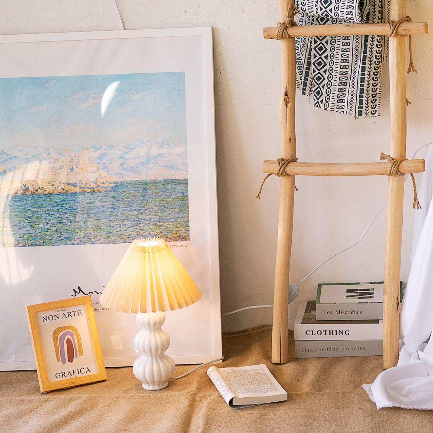 Hart Vintage Fabric Table lamp-Neutral Decor