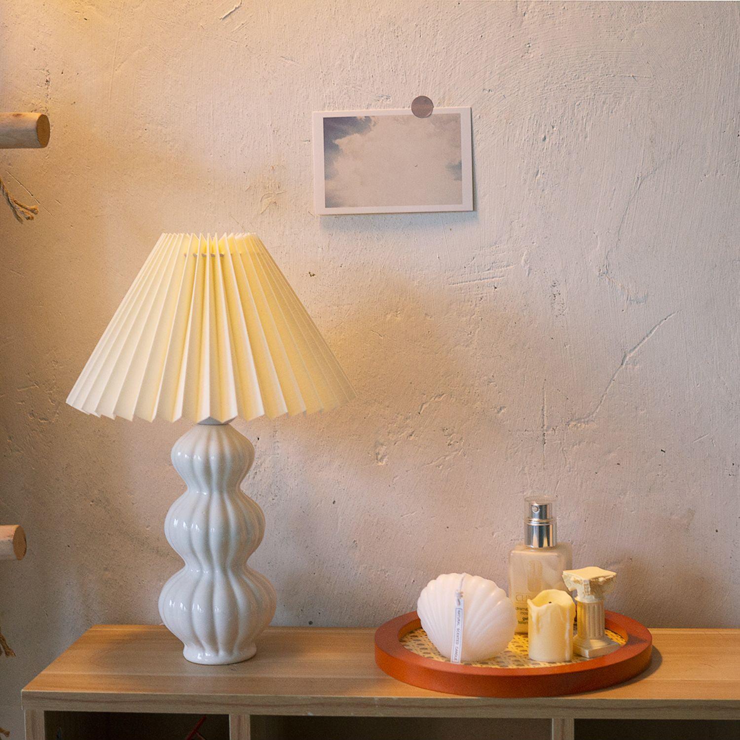 Hart Vintage Fabric Table lamp-Neutral Decor