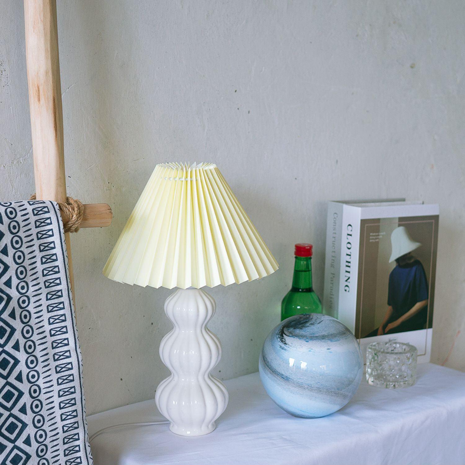 Hart Vintage Fabric Table lamp-Neutral Decor