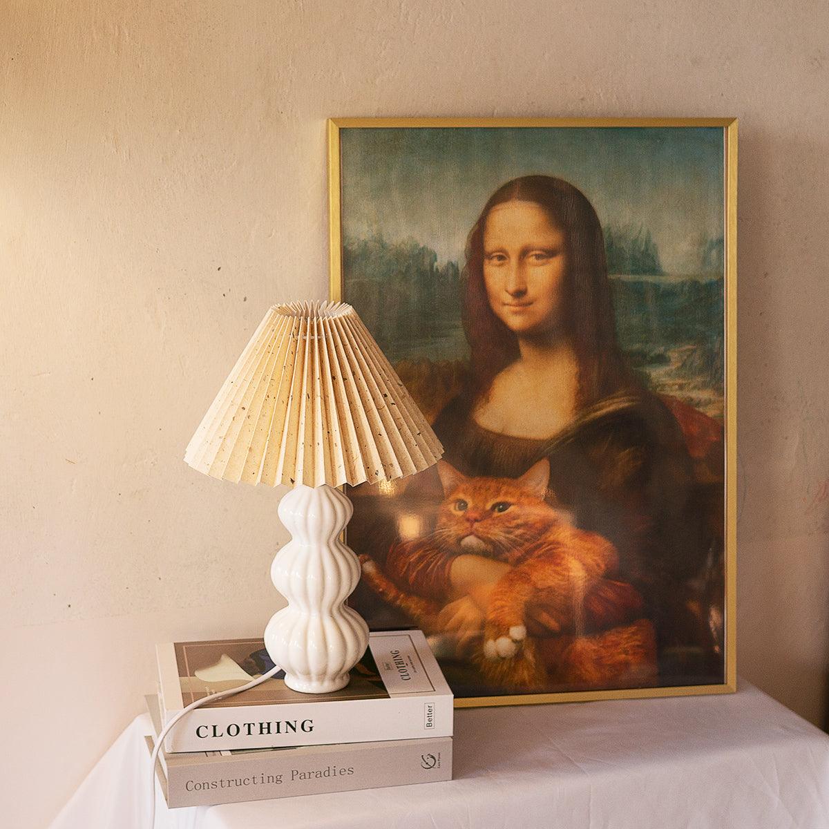 Hart Vintage Fabric Table lamp-Neutral Decor