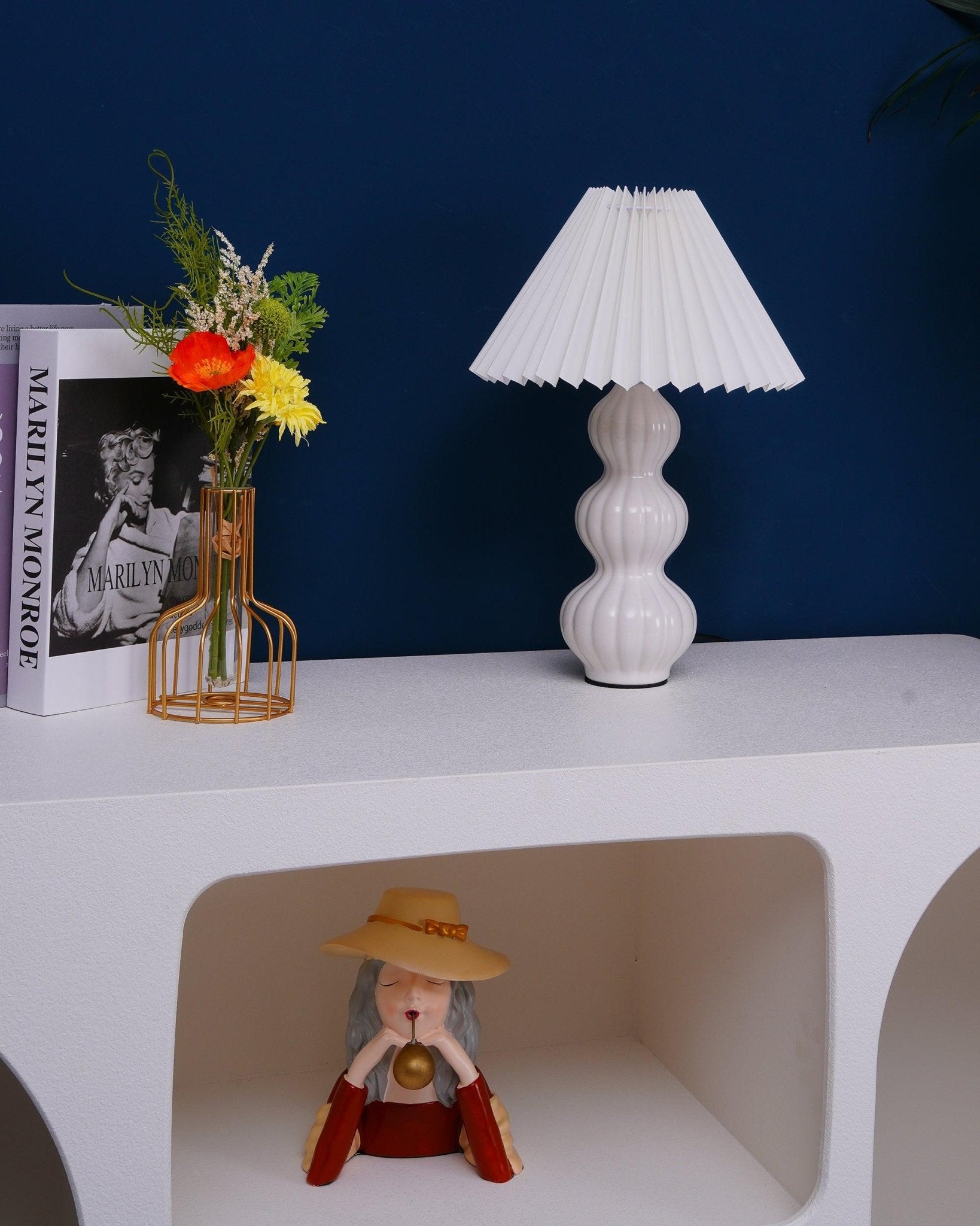 Hart Vintage Fabric Table lamp-Neutral Decor