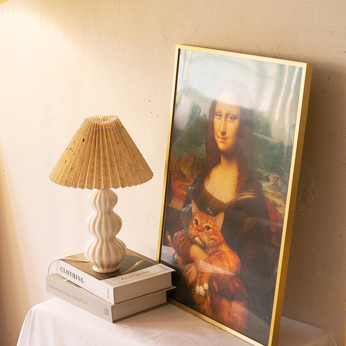 Hart Vintage Fabric Table lamp-Neutral Decor