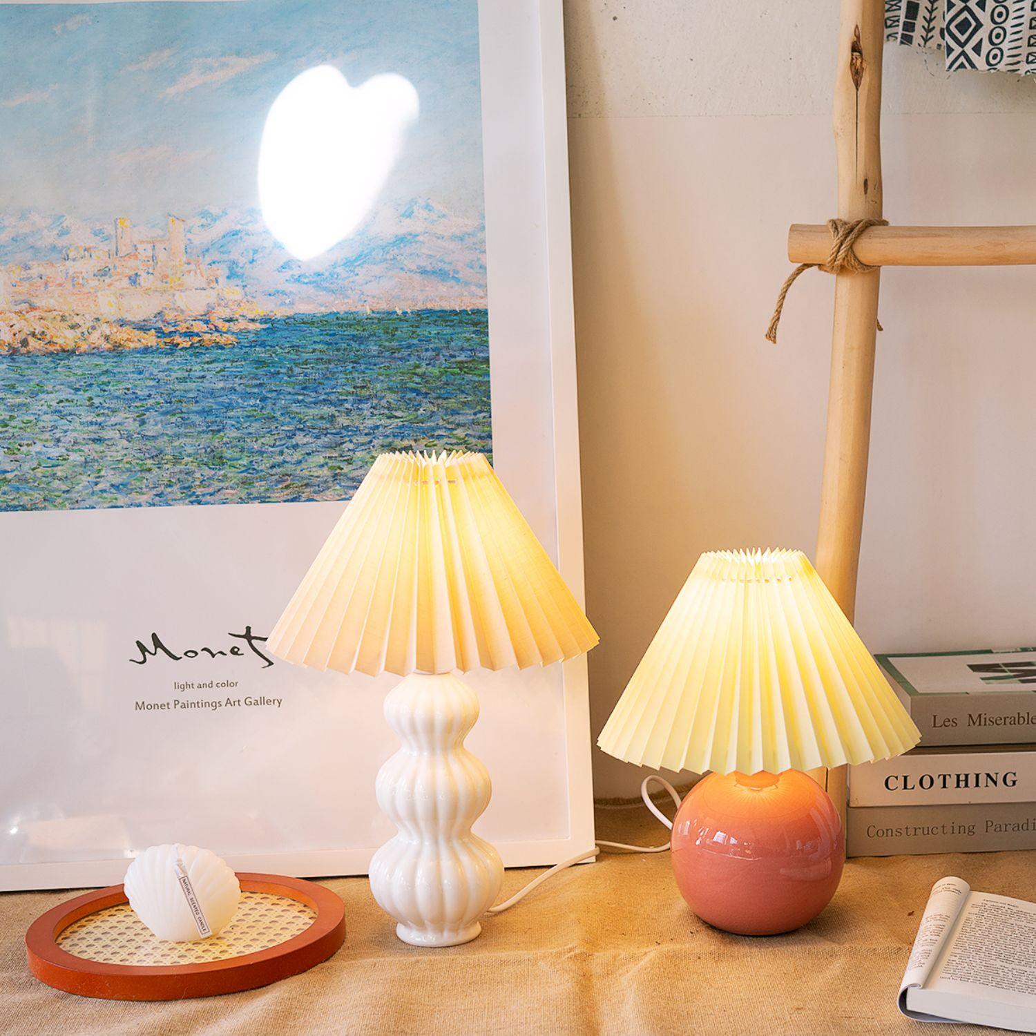 Hart Vintage Fabric Table lamp-Neutral Decor
