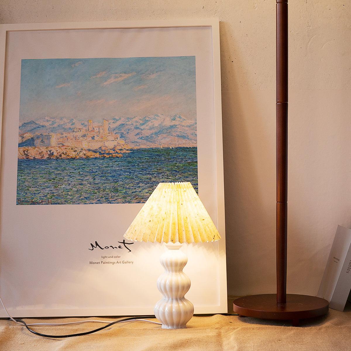 Hart Vintage Fabric Table lamp-Neutral Decor