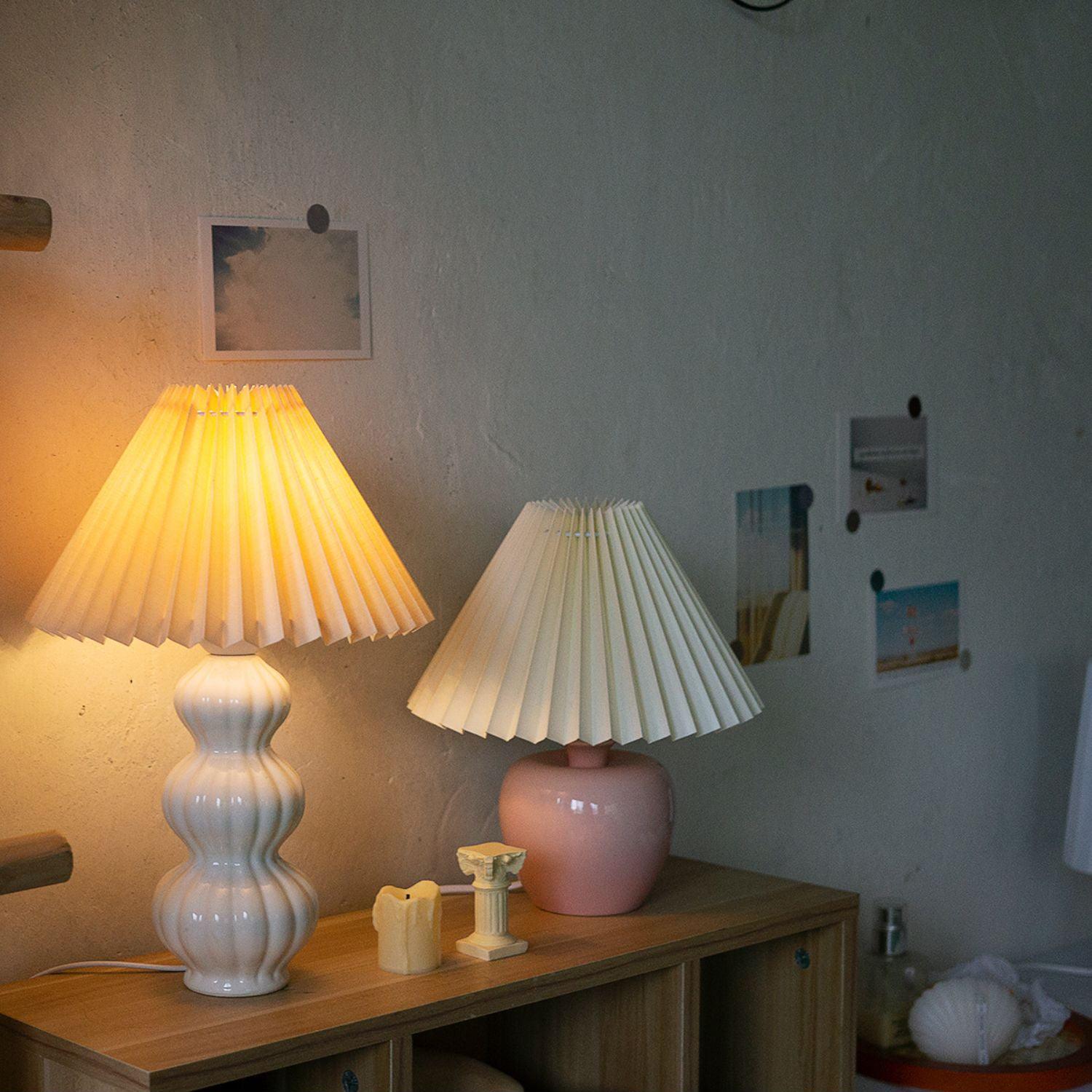 Hart Vintage Fabric Table lamp-Neutral Decor