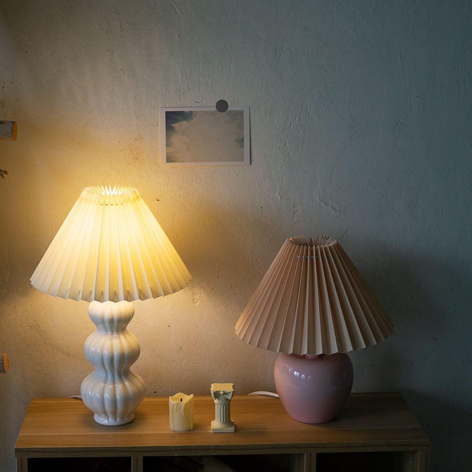 Hart Vintage Fabric Table lamp-Neutral Decor
